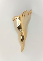 Wandlampe French Sconces von Maison Lucien Gau, 70er, gold