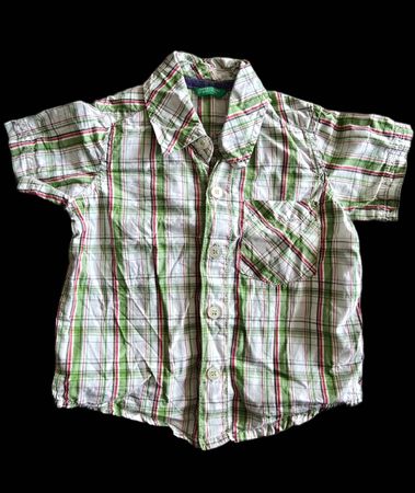 Benetton Hemd Jungen Gr. 74 Sommer Kariert top Zustand