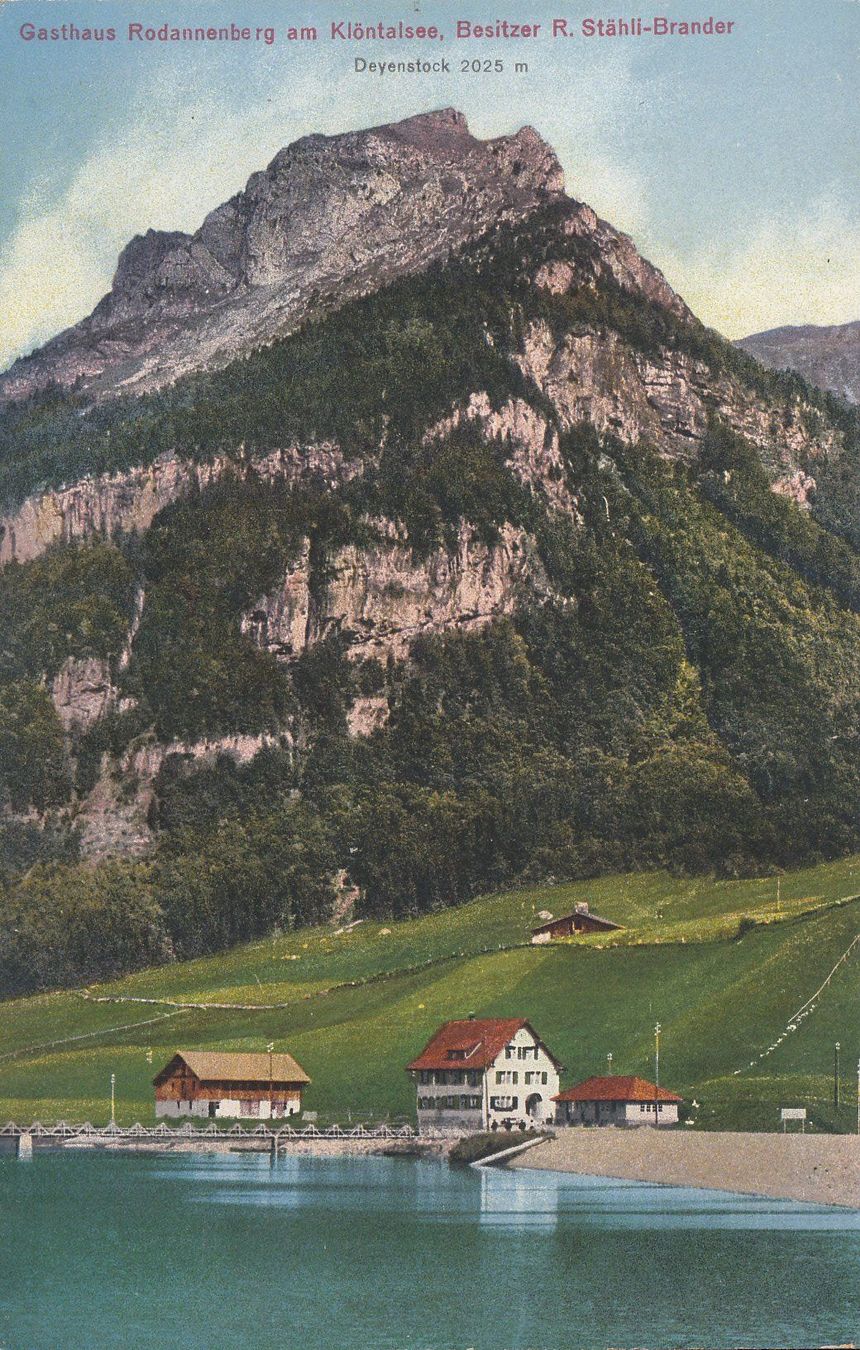 Ansichtskarten: Klöntal Rhodannenberg 1919 – Gebraucht aus Bürglen TG von StampGraf