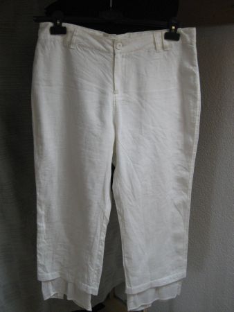 Pantacourt lin Lady Captain taille L, neuf, lagenlook