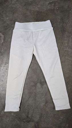 Gefütterte Fleece-Thermo-Leggings - M - Weiss 7️⃣