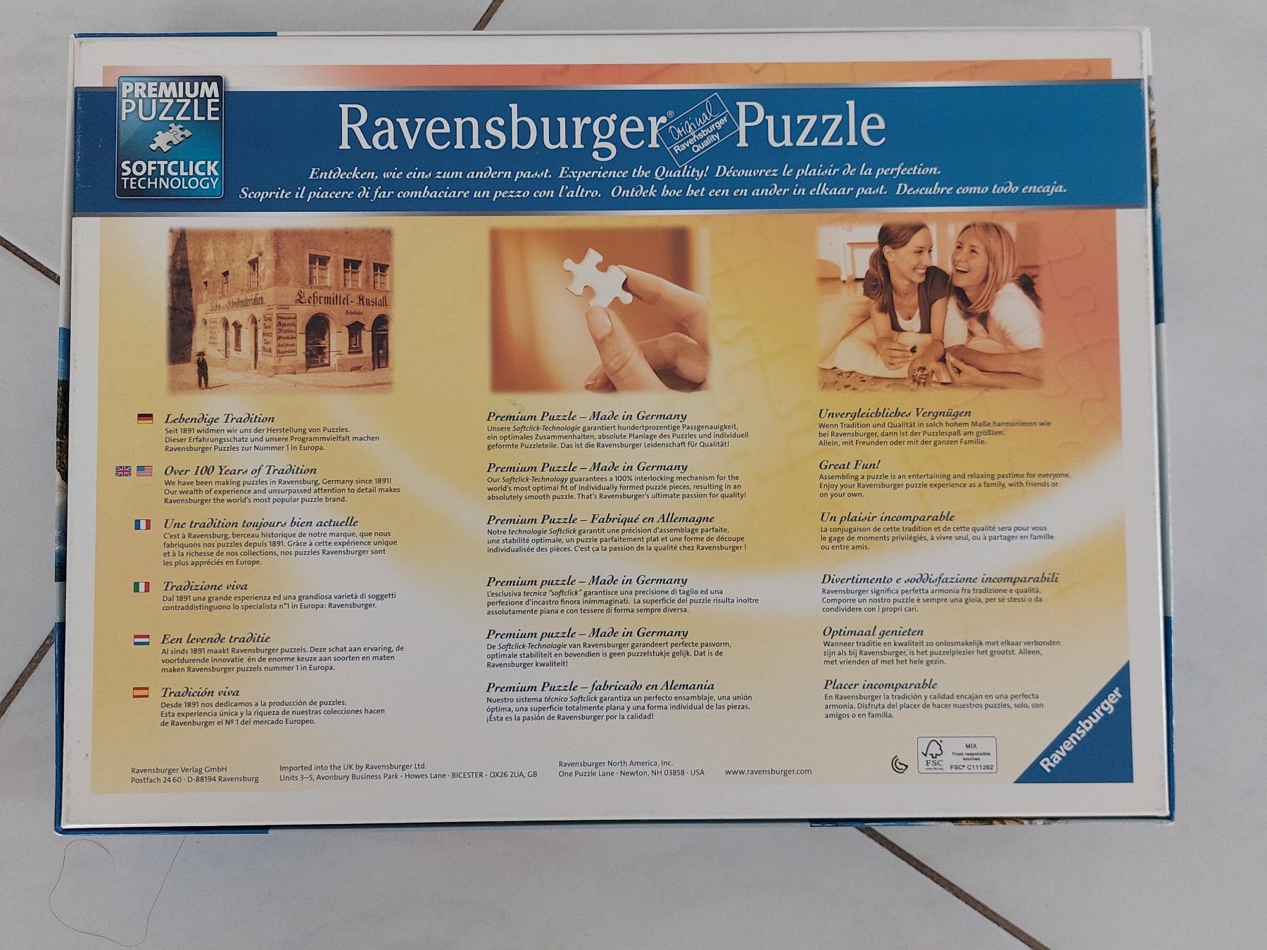 Ravensburger Puzzle: Ravensburger Puzzle 1000 Teile, RHEINFALL – Usato da Mönchaltorf venduto da Alphons5 1