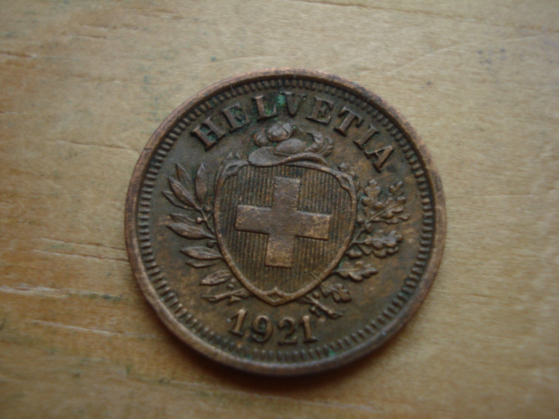 Tutti le monete: (W5) 1 Rappen 1921 – Usato da Erlach venduto da Net-Coins