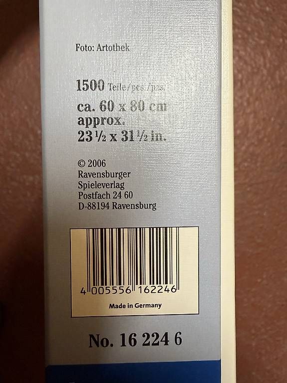 Puzzles: Puzzle 1500 Gemälde – D'occasion à Zürich par ser_6jwp 2