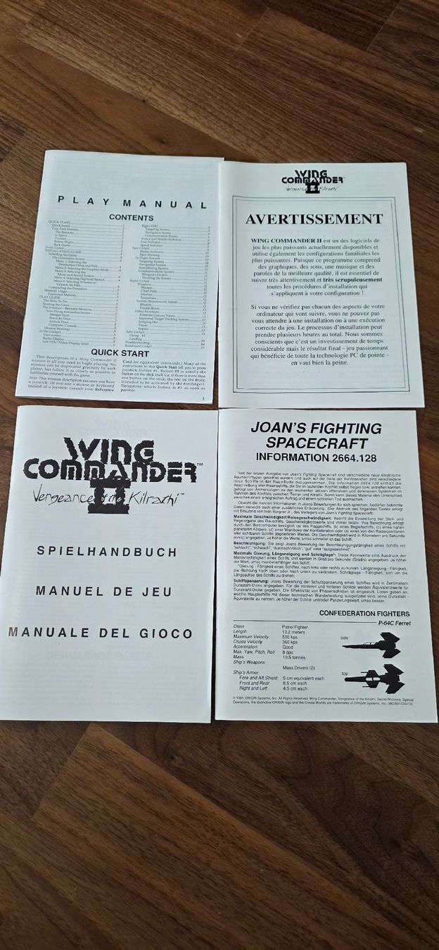 Giochi: Wing Commander II Big Box PC+Speech Accessory Pack komplett – Usato da Jona venduto da AntonioSposito 4
