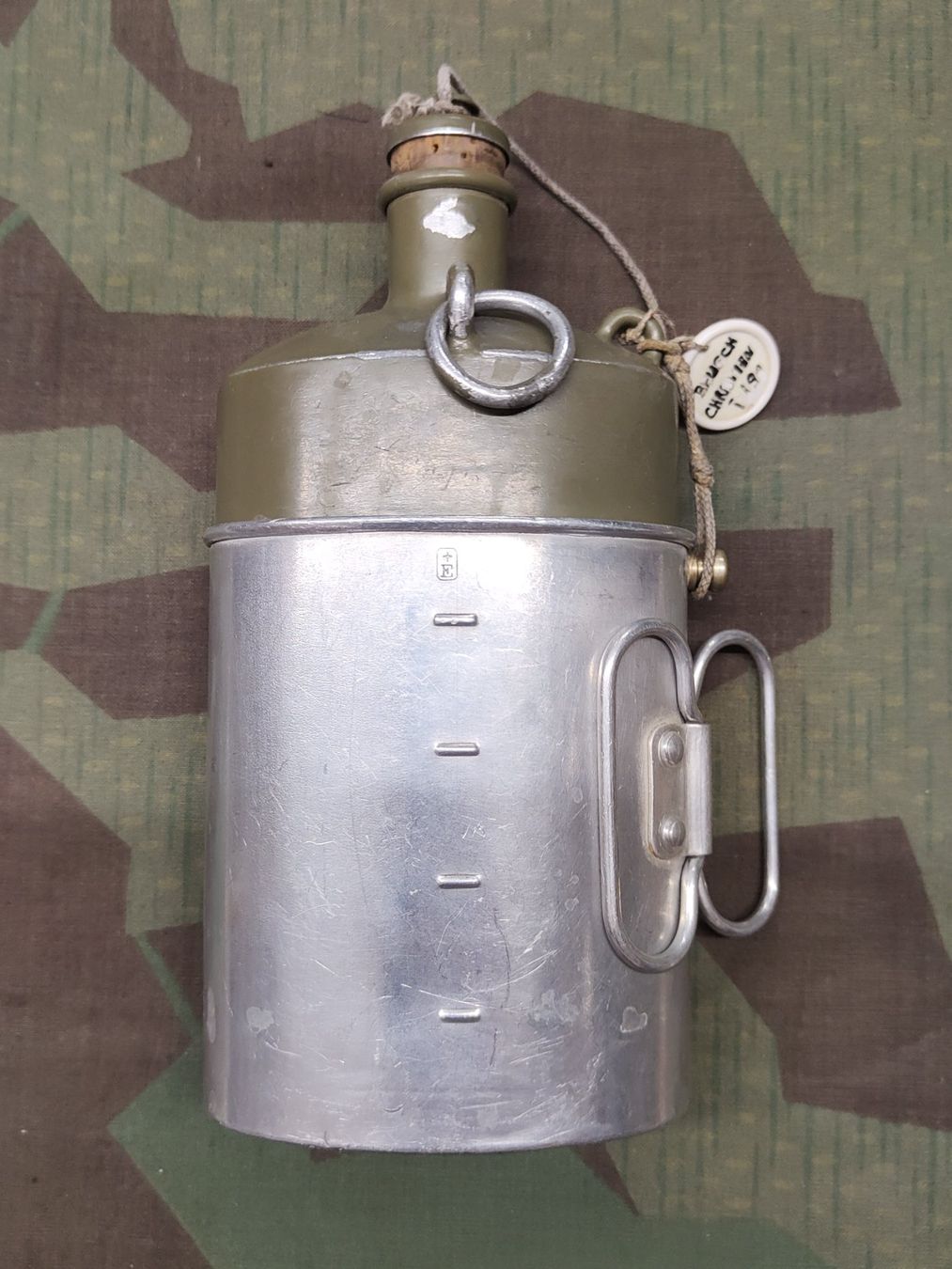 Schweizer Armee Uniformi: Feldflasche Ord. 1932/35 – Usato da Bauma venduto da SwissMilitaria