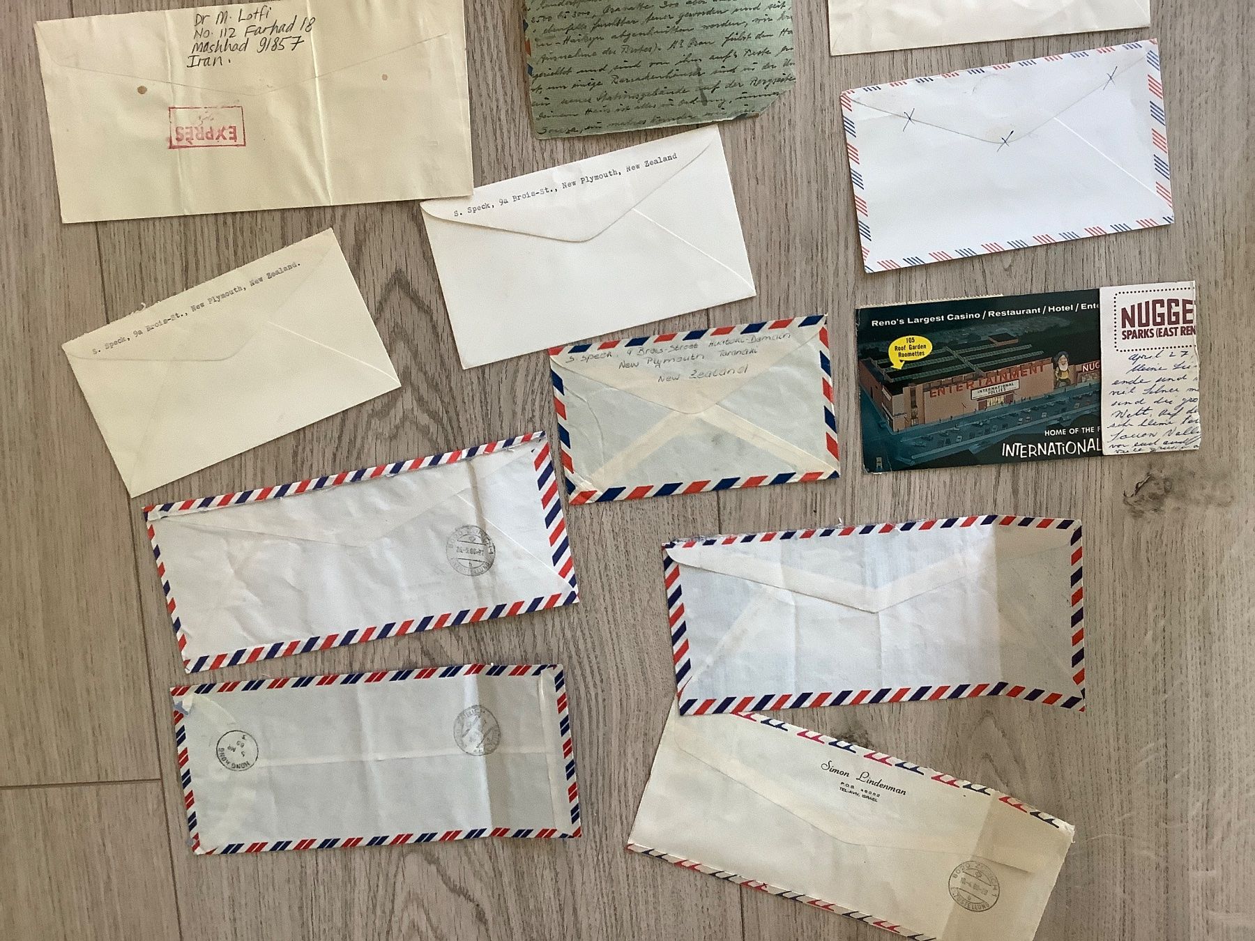 Alle Briefmarken: 44 Luftpostbriefe weltweit ab 1949 – Gebraucht aus St. Gallen von herbrig2 8