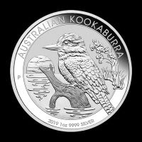 KOOKABURRA 2019 1 UNZE OZ SILBER AUSTRALIEN AUFLAGE 126K !!