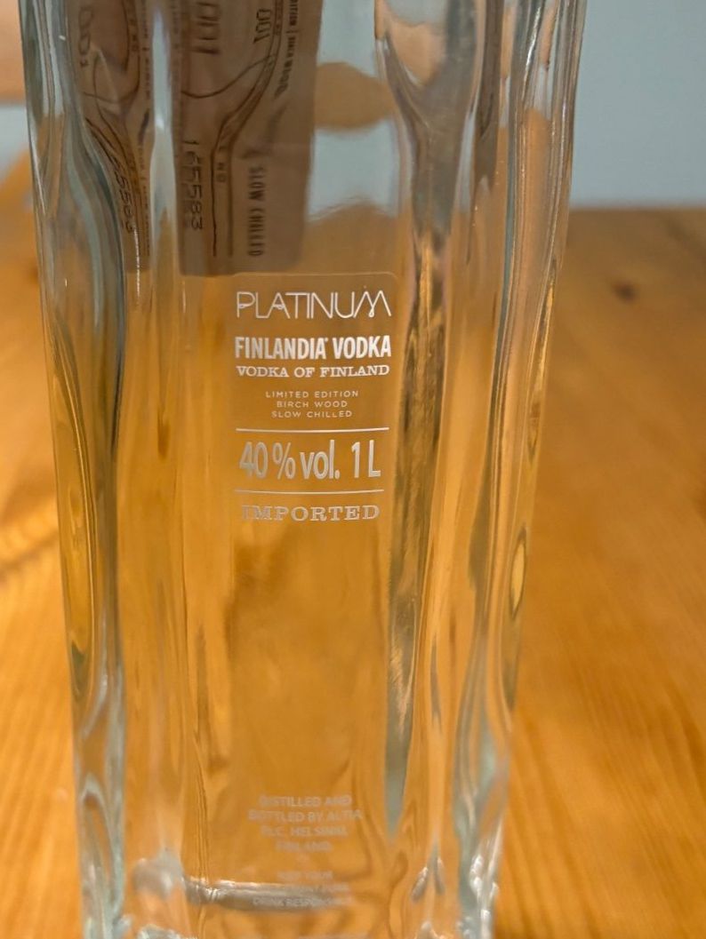 Bevande alcoliche: Finlandia Platinum Vodka - 1L – Nuovo e nell'imballaggio originale da Zollikon venduto da Xblanka 1