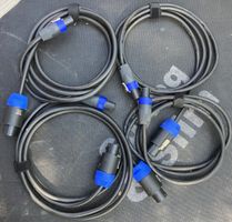 4 Lautsprecherkabel Contrik Speakon 4Pol - 8Pol neue Stecker