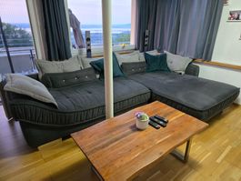 Riesiges & mega gemütliches XL Ecksofa (Anthrazit/Grau)