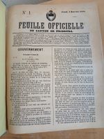 Feuille Officielle du Canton Fribourg, 1870, 71, 77, RARE!