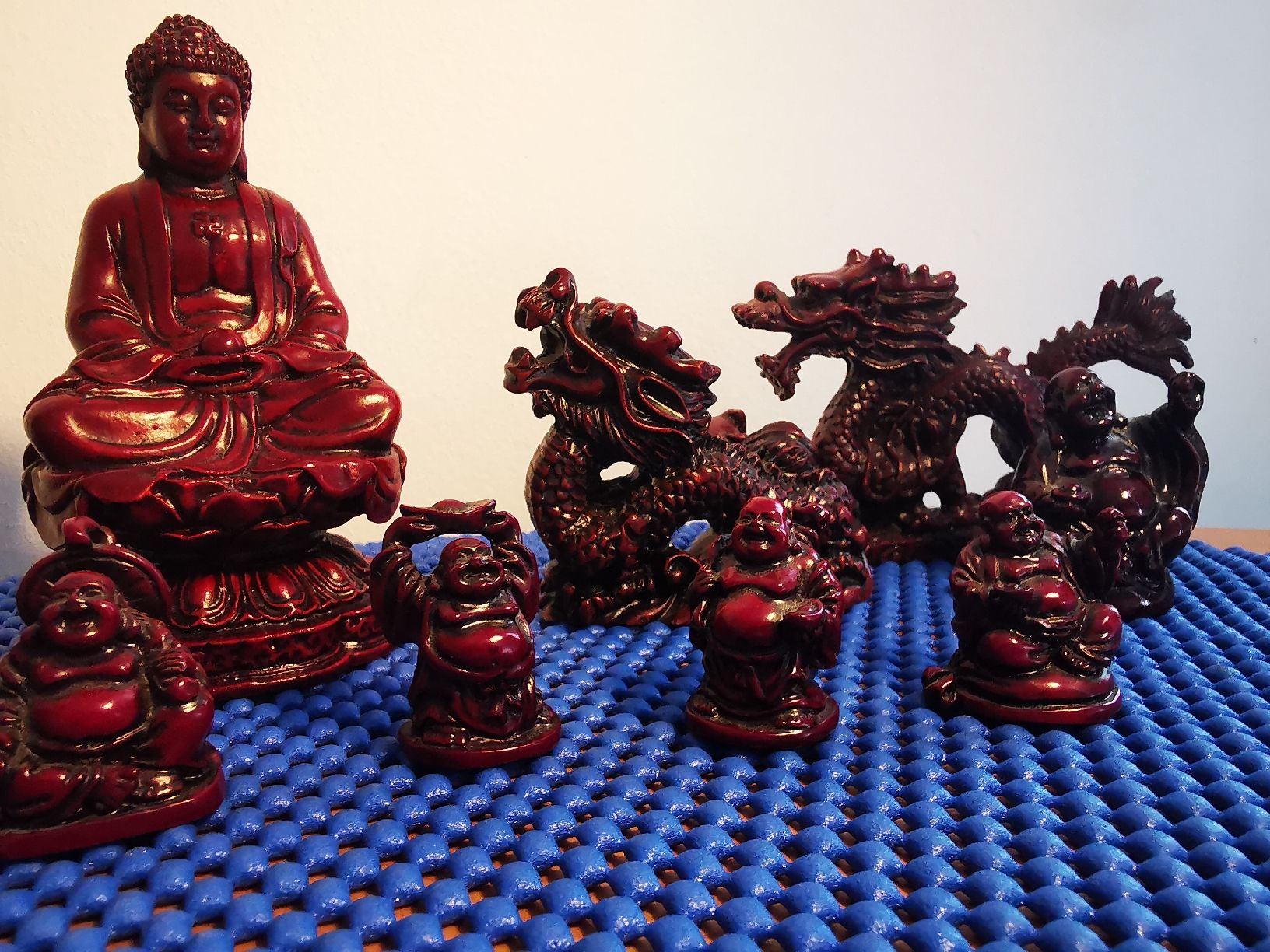 Statuette: Buddha & Drachen Figuren - Kunstharz – Usato da Crissier venduto da froerli 3
