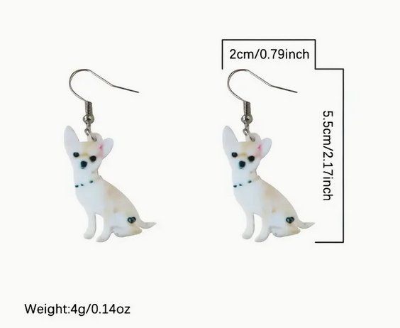 Orecchini pendenti & Orecchini a lobo: OHRRINGE,HÄNGER, CHIHUAHUA NEU – Nuovo e nell'imballaggio originale da Bad Ragaz venduto da Schtupsi 1
