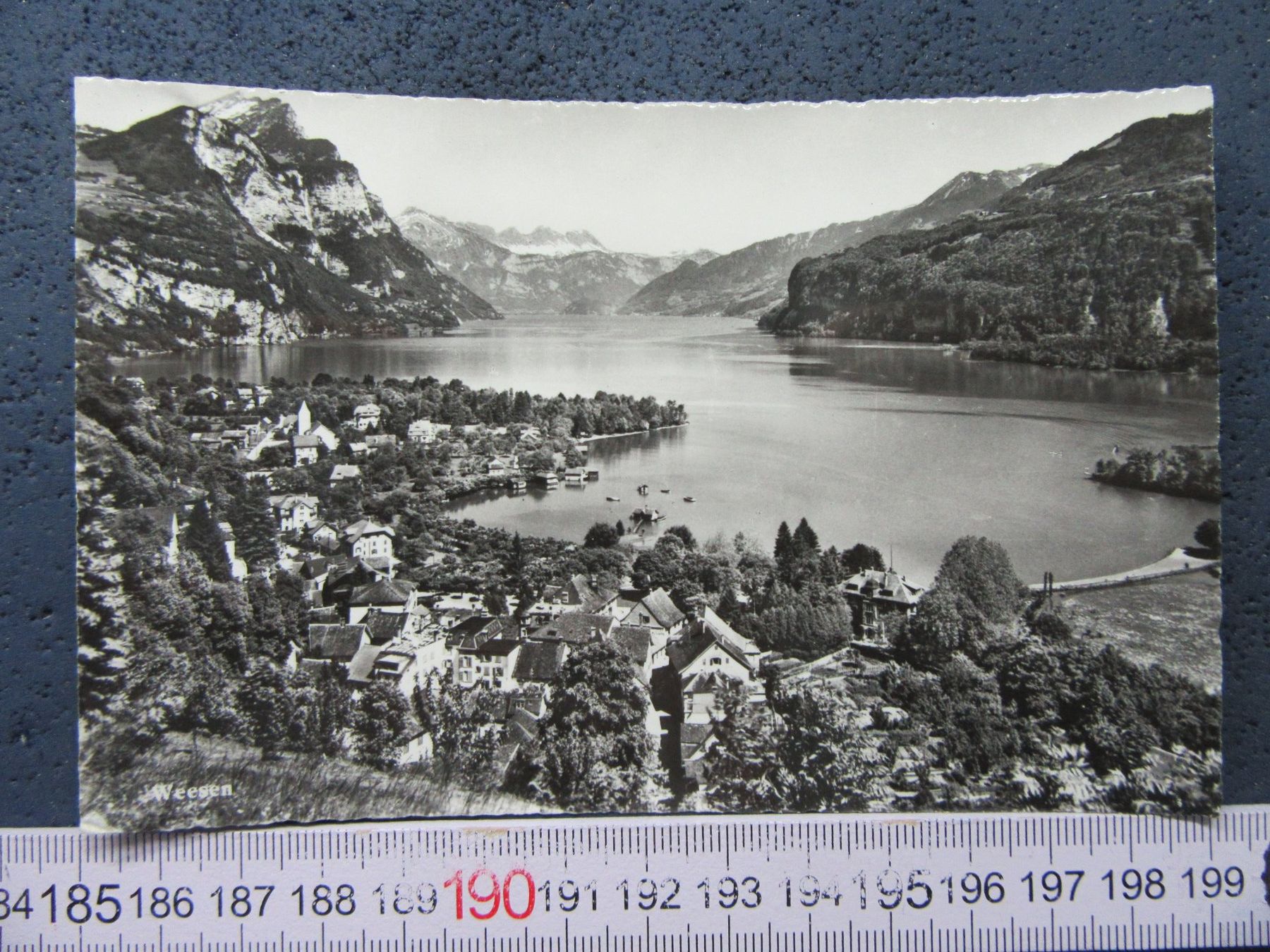 Cartoline postali: WEESEN SG AK LUFTBILD VOGELSCHAU – Usato da Ettingen venduto da Hausi4711
