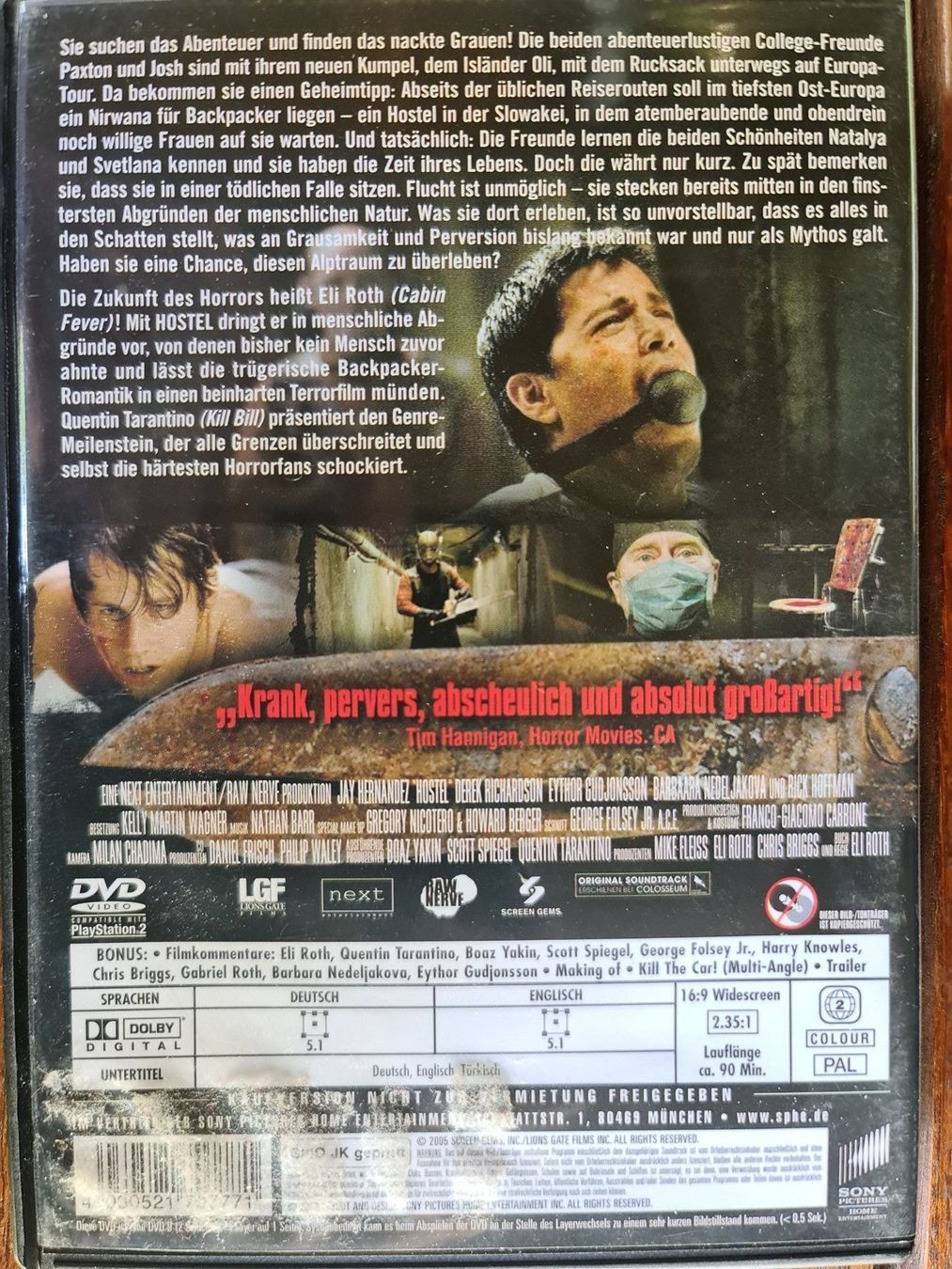 Tutti i DVDs: Hostel – Usato da Dintikon venduto da Vexi 1