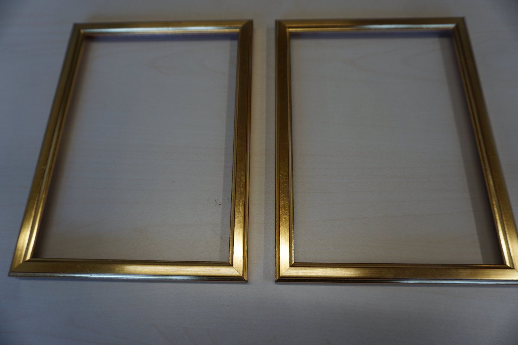 Bilderrahmen: Bilderrahmen 2er-Set klein, gold aus Holz – Neu (gemäss Beschreibung) aus Giswil von sowo60 1