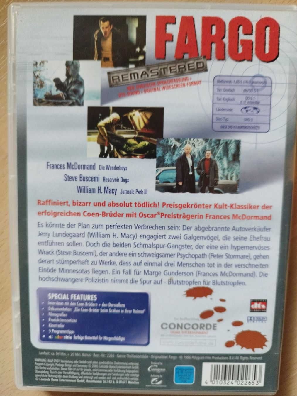 Tutti i DVDs: Fargo DVD - Coen-Brüder Kult-Klassiker – Usato da Rhäzüns venduto da Badihuelsa 1
