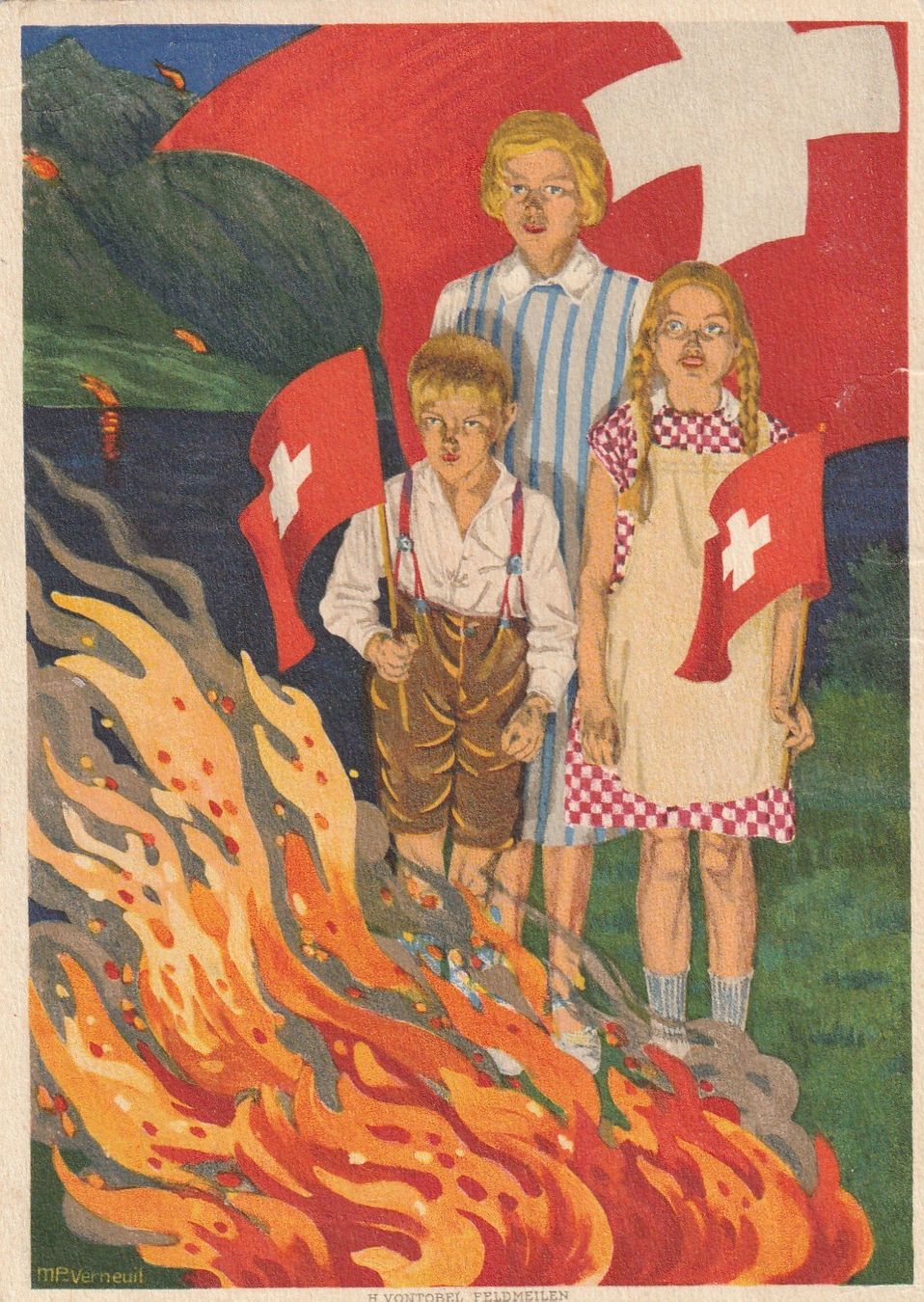 Tutti i francobolli: Bundesfeierkarte 1930 Nr. 52I – Usato da Rorschacherberg venduto da fratovi2 1