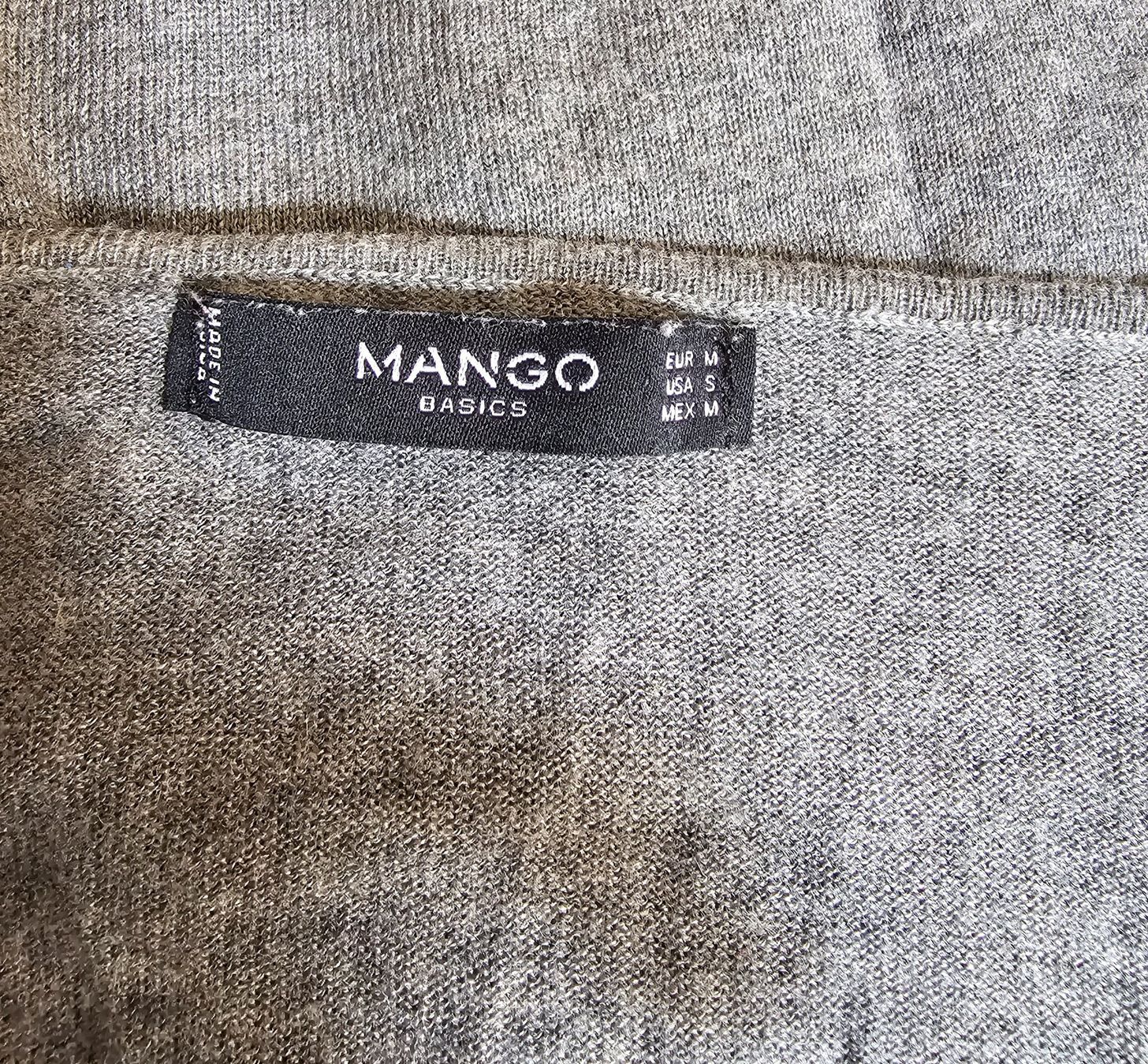 Mango T-shirt: MNG MANGO Basic Pulloverli Gr. M grau Business chic – Usato da Füllinsdorf venduto da Sunnebliemli7 2
