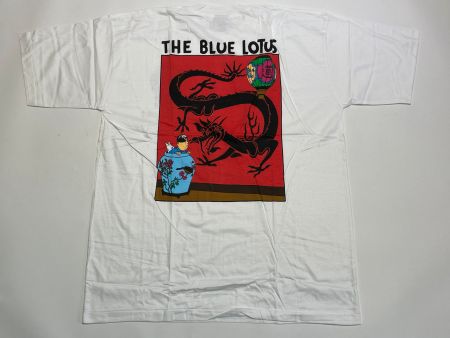 Vintage 90s T-Shirt Tintin double Print New Under Blister XL