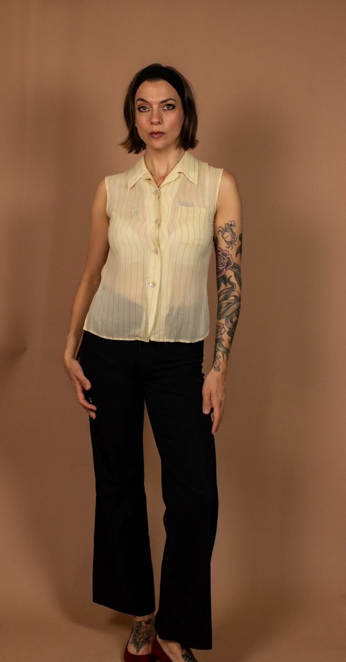 Max Mara Blusen: MAX MARA White Silk Blouse - Size S – Gebraucht aus Hombrechtikon von BAZ-Vintage 1