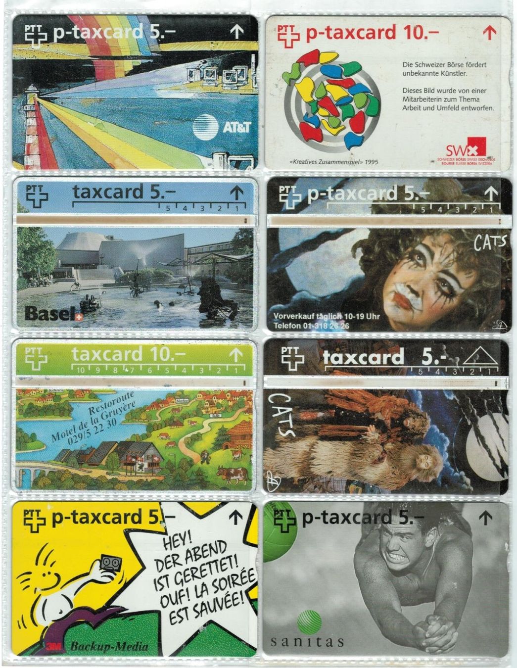 Cartes de téléphone: 8 Taxcards – D'occasion à Zürich par Tolima194
