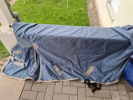 Regendecke Highneck Felix Bühler, 155 cm, Dolphinblue
