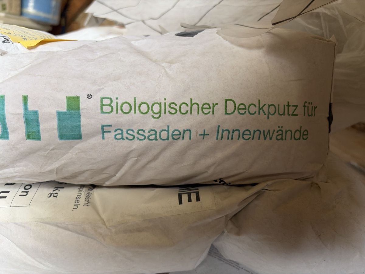 Materiale di riempimento: Haga Biologischer Deckputz, 25kg Sack – Nuovo (secondo la descrizione) da Arisdorf venduto da Lerpi 1