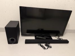 Panasonic TX-L42E3E 42 inch LCD TV with Soundbar 📺
