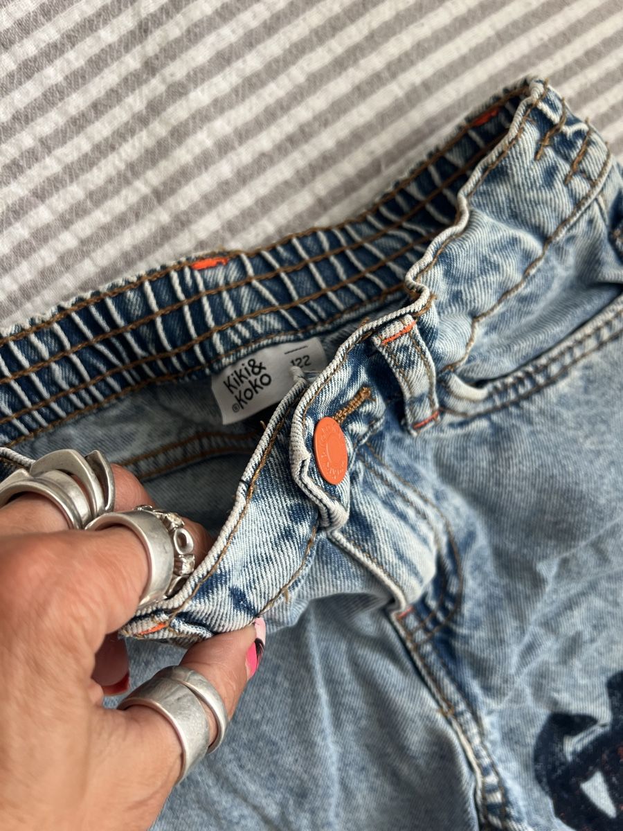 Pantaloni: JEANS MIT AUFDRUCK GR 122 – Usato da Basel venduto da theo-g77 2