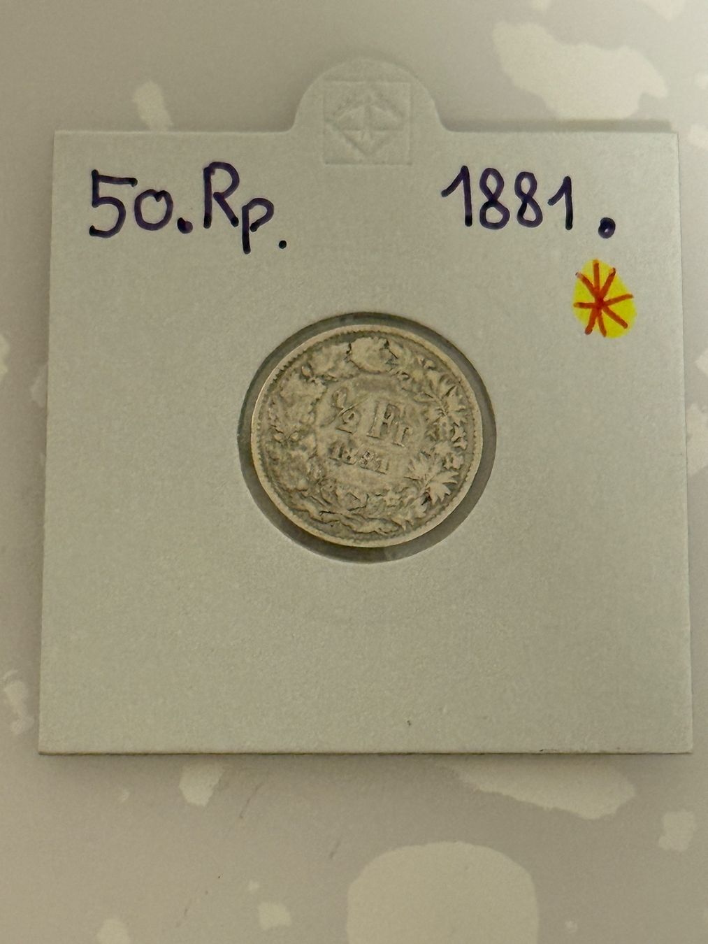 Tutti le monete: 1/2 Franken 1881  Rar – Usato da Wallisellen venduto da SWISS_SILVER1