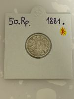 1/2 Franken 1881  Rar