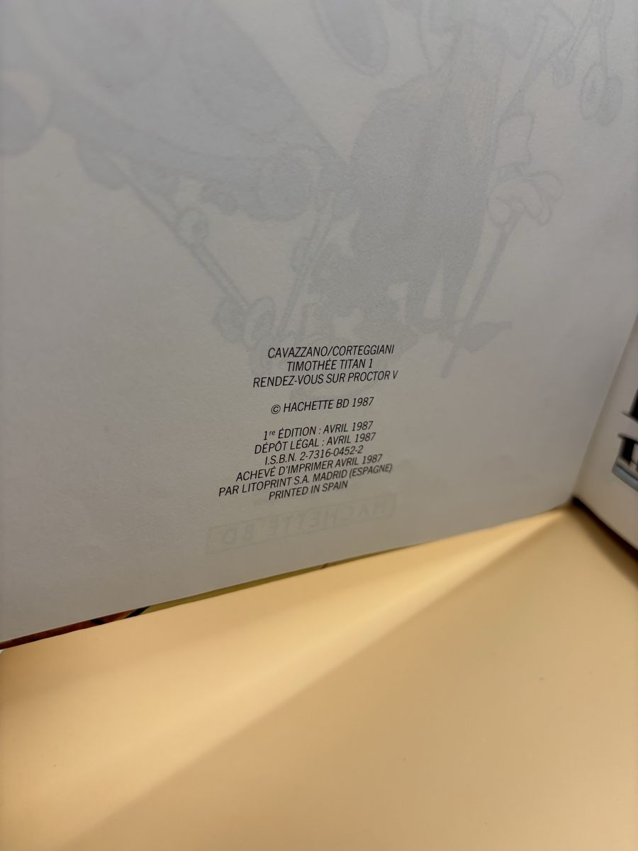 Comics: BD Timothée Titan - Rendez-vous sur Proctor V - 1987 – Gebraucht aus Genève von sho_67qj 3