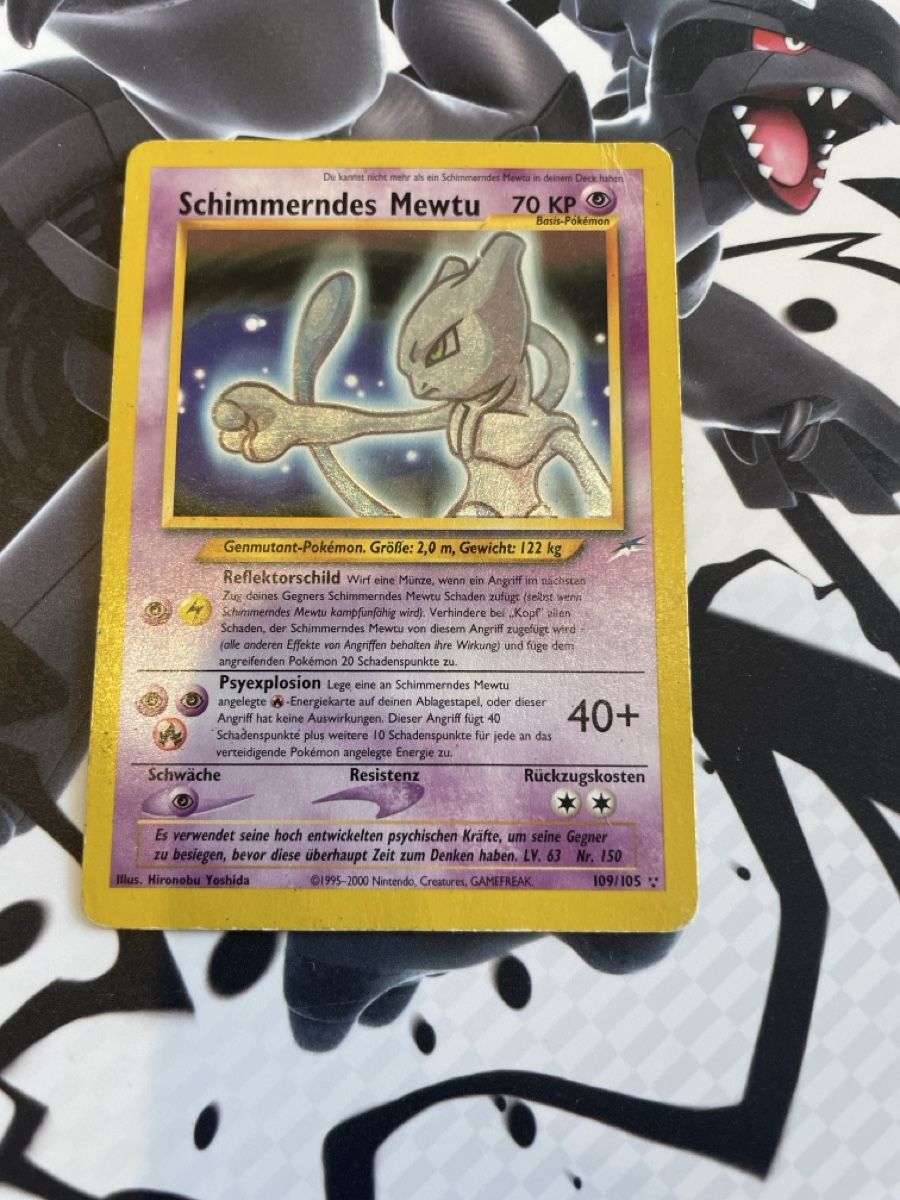 Pokémon Carte collezionabili: Schimmerndes Mewtu 109/105 – Usato da Bazenheid venduto da Toulouse12