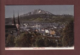LUZERN bei Nacht - Hofkirche - Pilatus