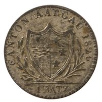 Aargau 1 Batzen 1826 Vierpass