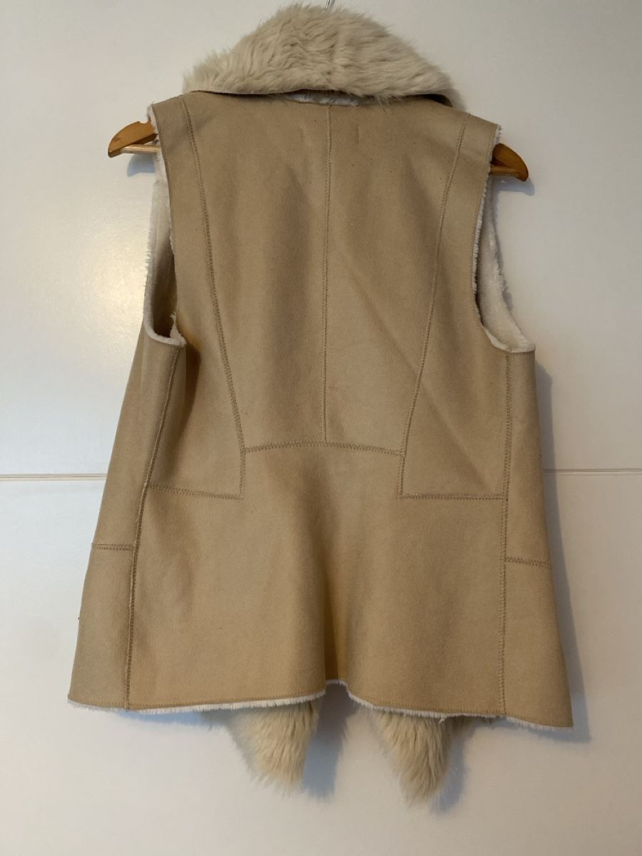 Zebra Gilet & Giacche senza maniche: Zebra Weste beige Kunstleder Grösse L  – Usato da Alpnach Dorf venduto da melbb 2