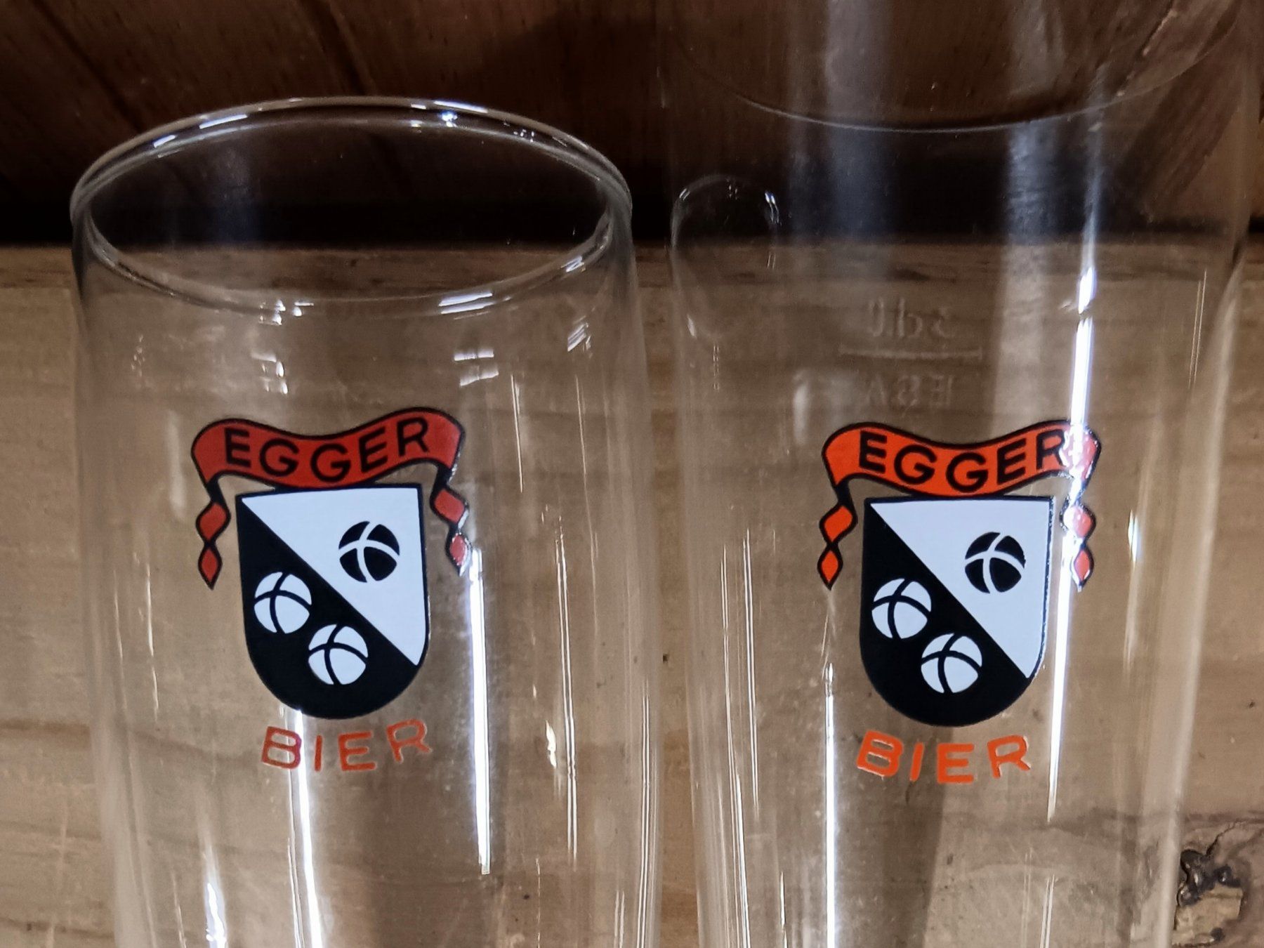 Gläser: 2 Bierglas Stange Bier Brauerei Egger Worb – Gebraucht aus Lichtensteig von B-B-Bier 1