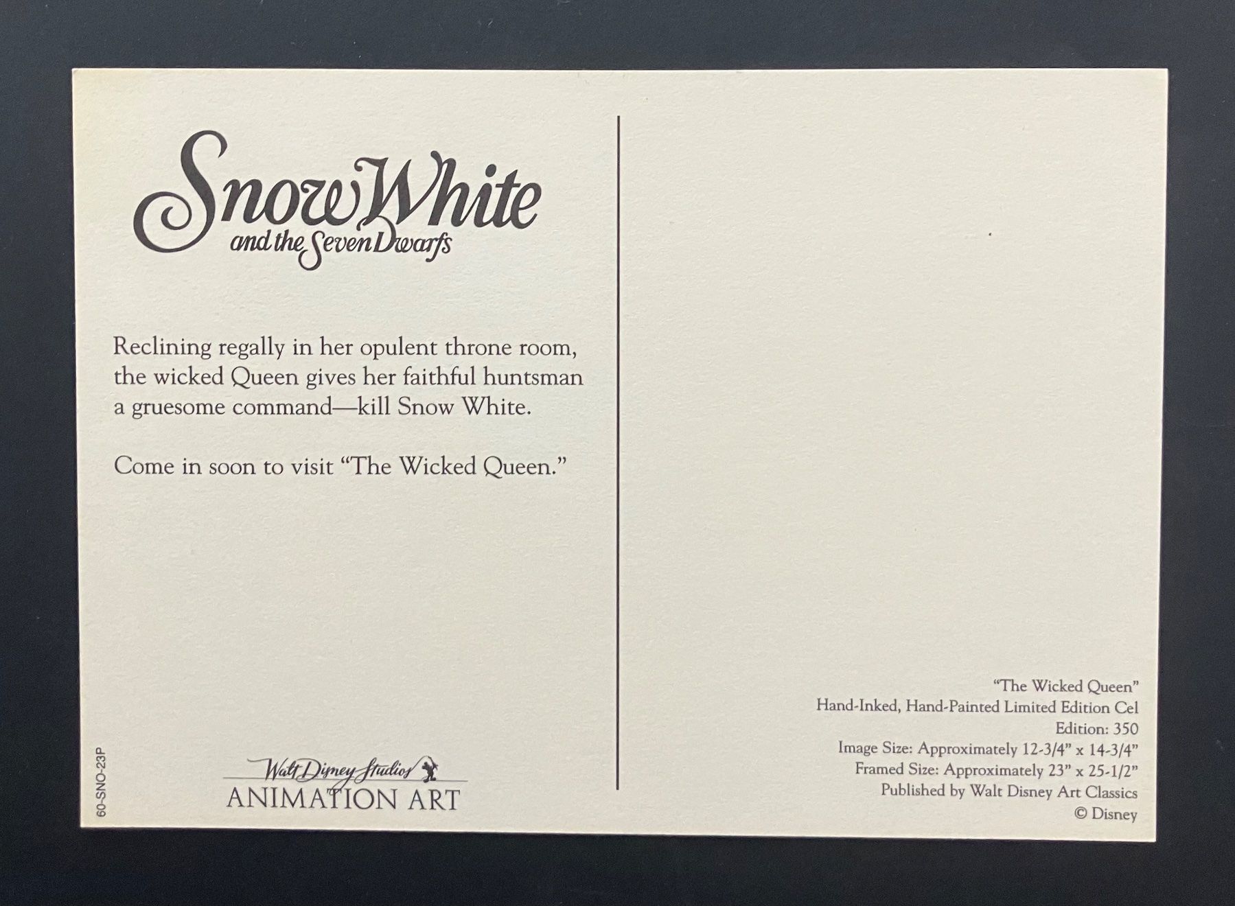 Cartoline postali: Walt Disney - Postkarte - Schneewitchen – Nuovo (secondo la descrizione) da Zürich venduto da Kue_Zuerich 1