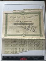Comune di Varese Anleihe 5% 1.500.000 L. 1915 1000 L.alt(I33