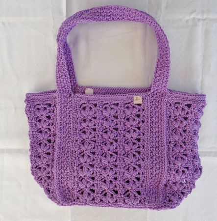 Gehäkelte Umhängetasche Shopper Strandhandtasche Damen Tasch