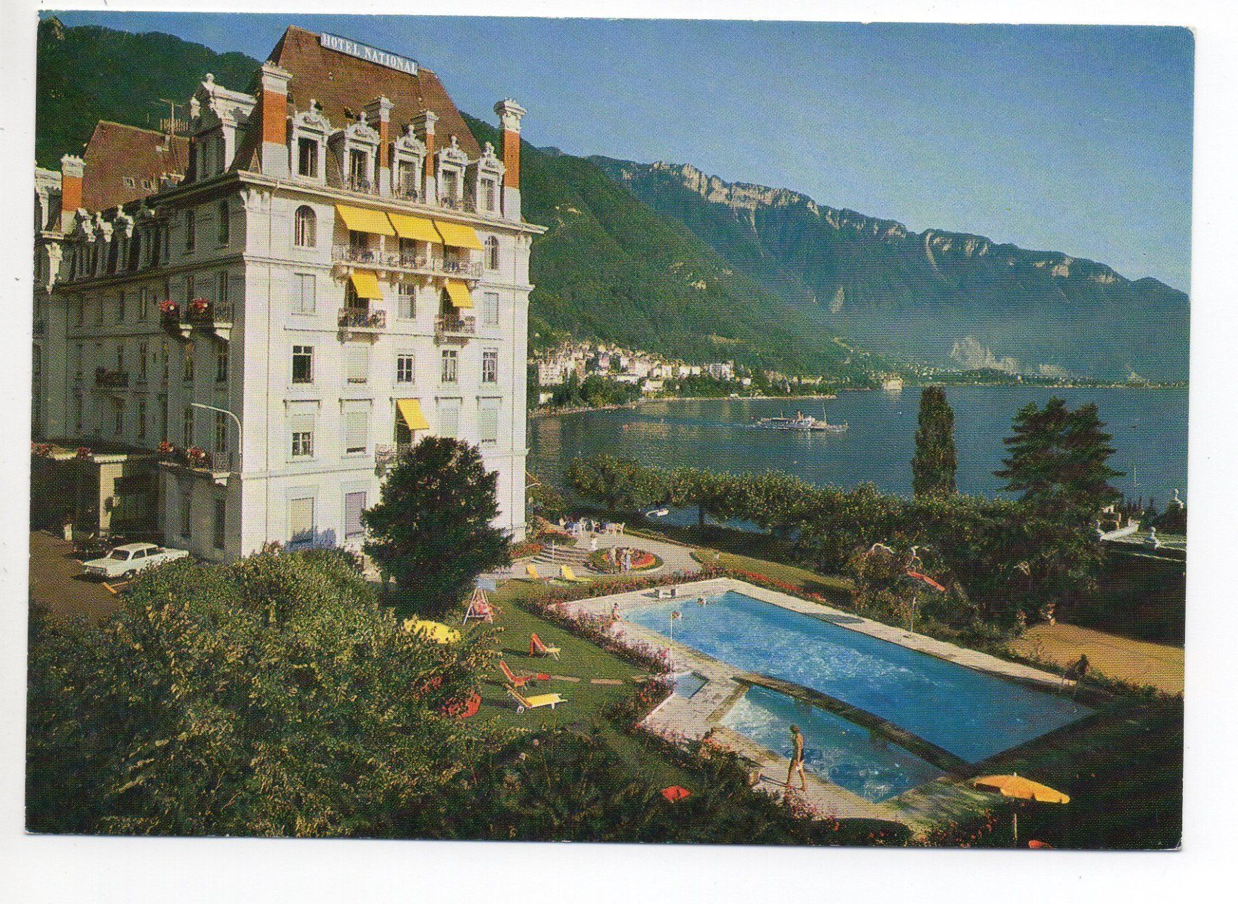 Ansichtskarten: MONTREUX Hotel National – Gebraucht aus Jona von philajona