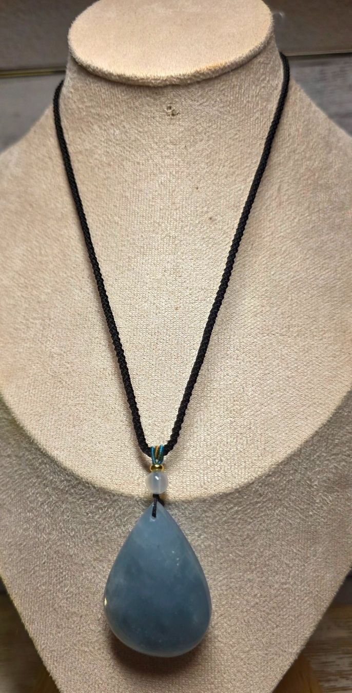 Minerali & Pietre curative: Aquamarin an Kordelkette – Nuovo e nell'imballaggio originale da Matzingen venduto da Shay_Crystalz 2