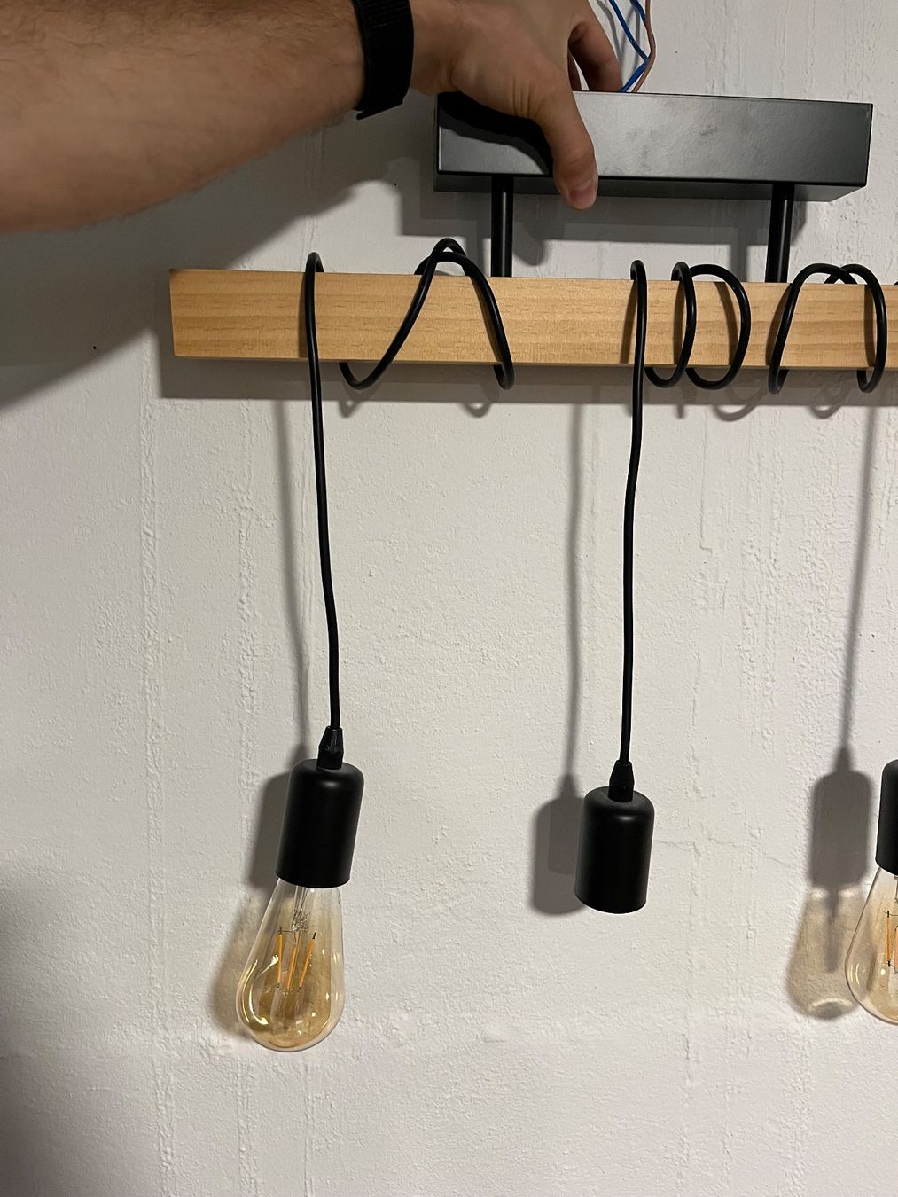 Lustres & lampes de plafonds: Pendelleuchte Holz – D'occasion à Langenthal par JeGeh 3