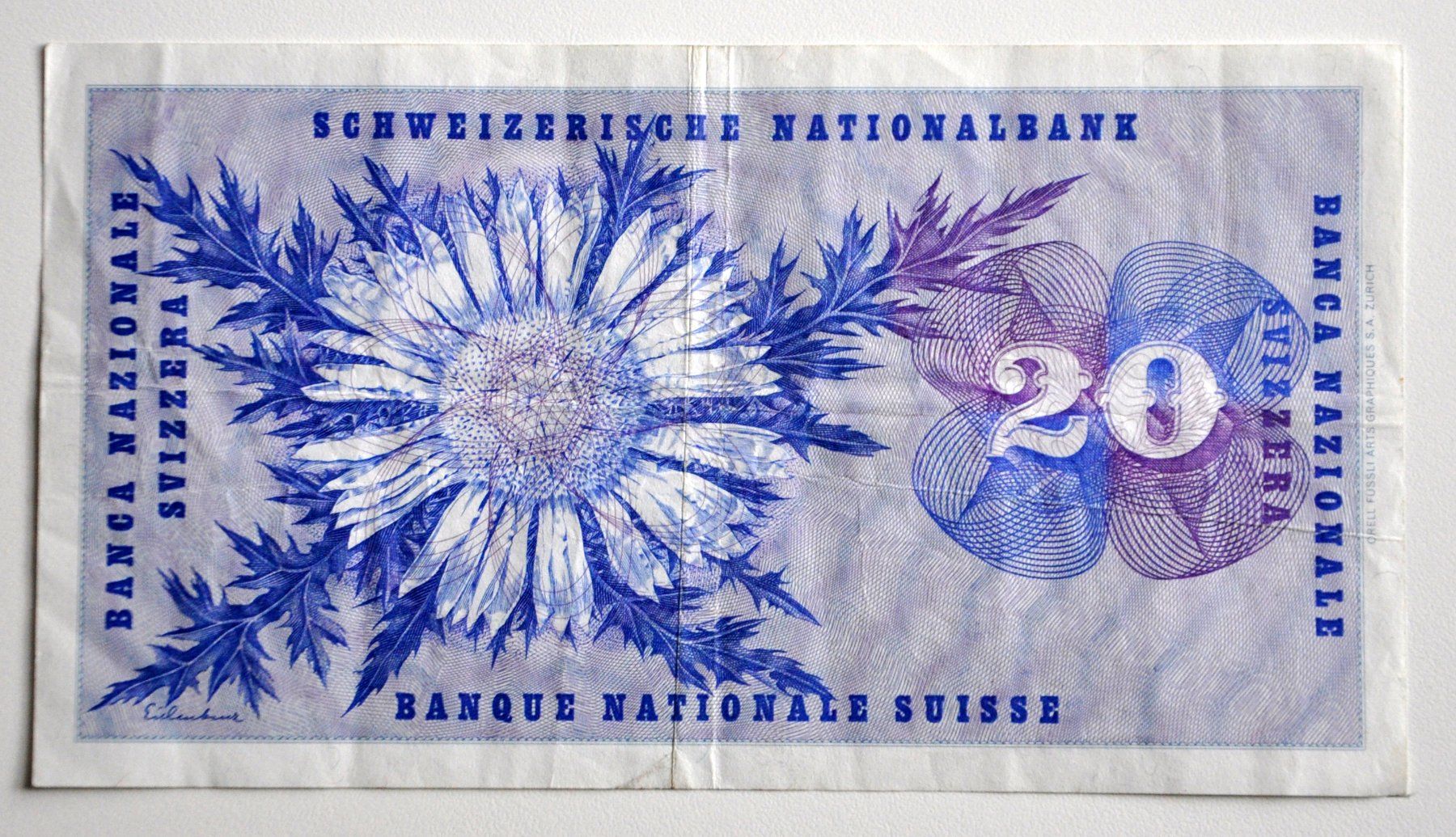Banconote: 20 Franken Banknote – Usato da Andwil TG venduto da Wanton25 1