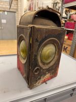 Alte Petroleum Lampe, Strassenbau Laterne, Rarität Depotfund