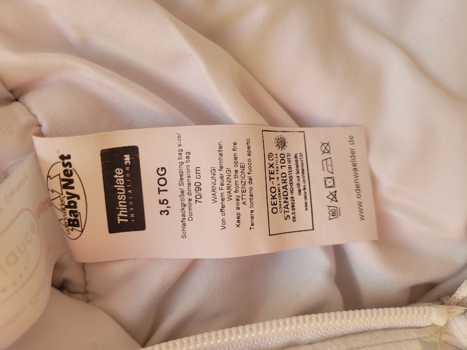 Sacchi a pelo: Odenwälder Thinsulate Schlafsack  70/90cm – Usato da Kloten venduto da pinky83 4