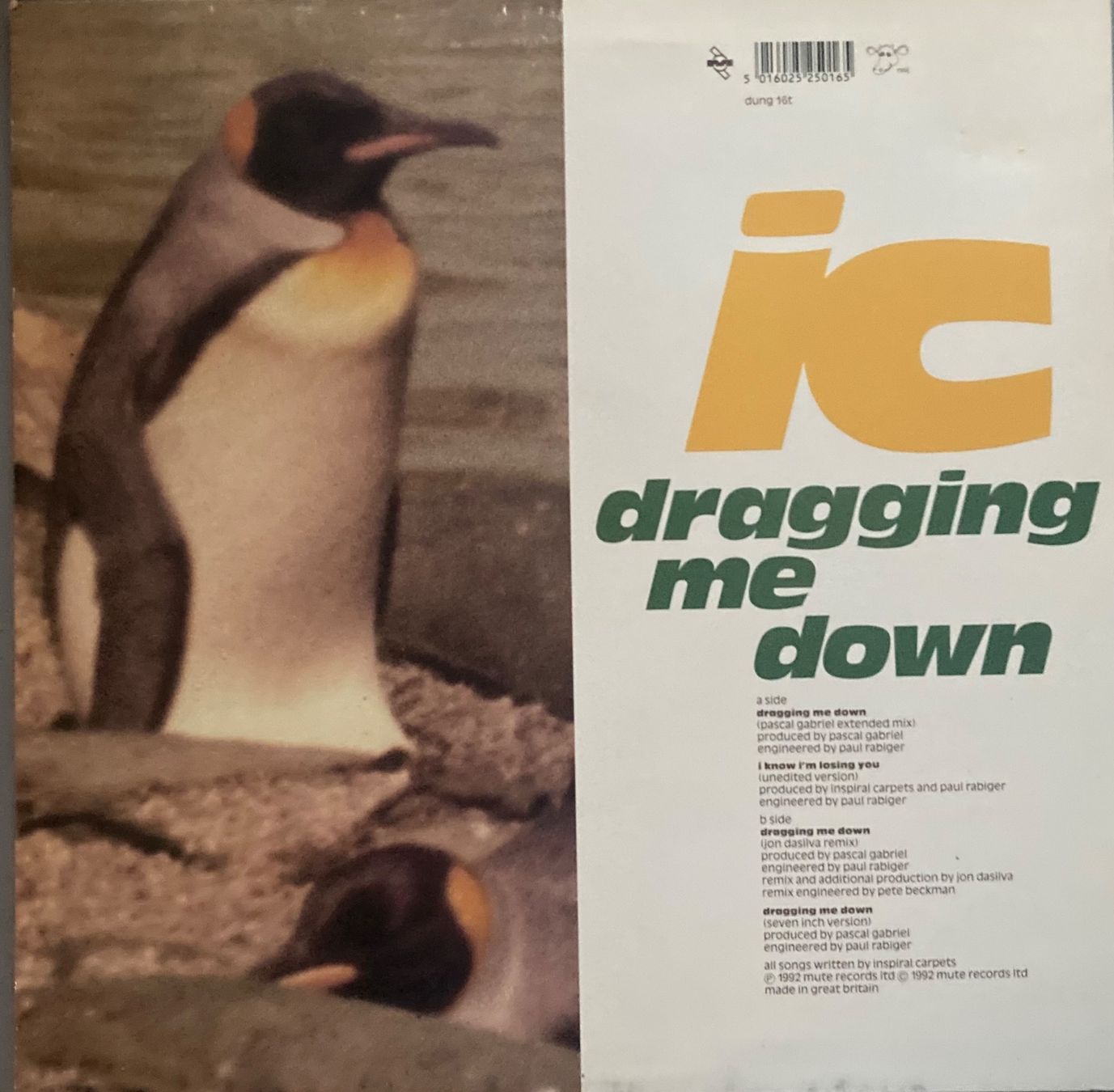 Dischi in vinile: INSPIRAL CARPETS - DRAGGING ME DOWN – Usato da Poliez-Pittet venduto da Newtown-Records 1