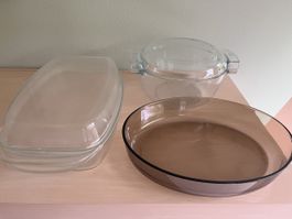 2er Set Auflaufformen aus Glas für köstliche Gratins
